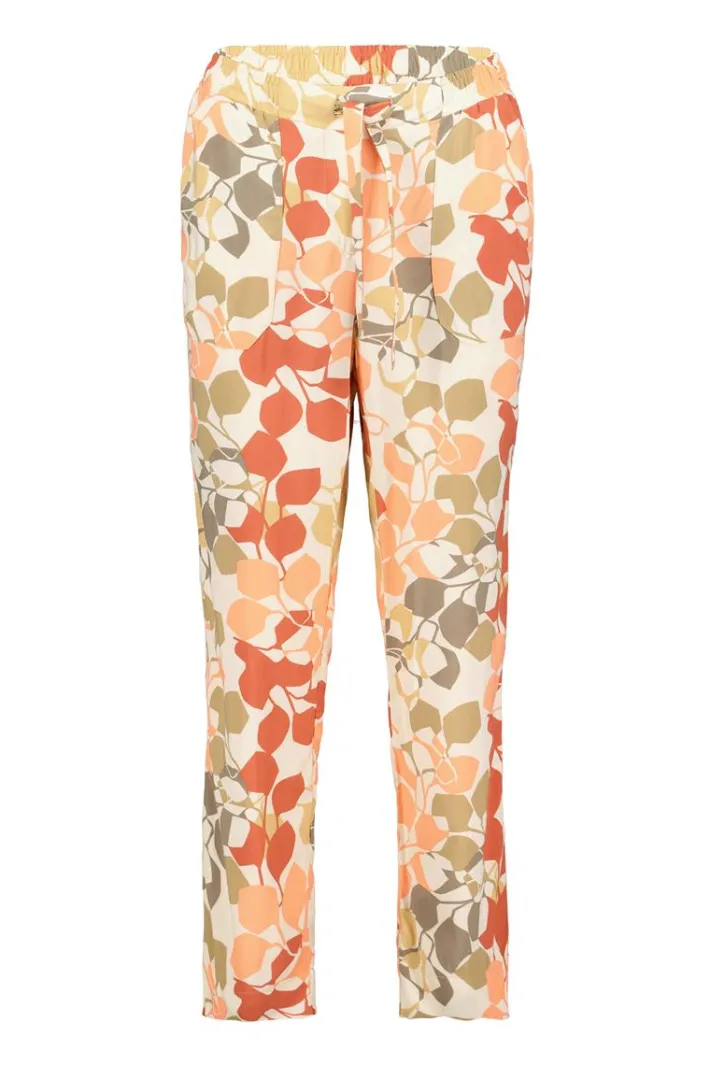 DiDi Pants Sol Bright leaves print- Lange Broeken