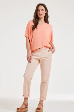 DiDi Pants Tyler Blush pink- Lange Broeken