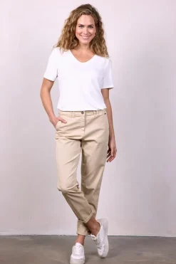 DiDi Pants Tyler Light sand- Lange Broeken
