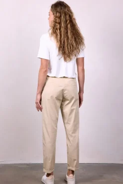 DiDi Pants Tyler Light sand- Lange Broeken