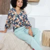 DiDi Pants Tyler Surf green- Lange Broeken