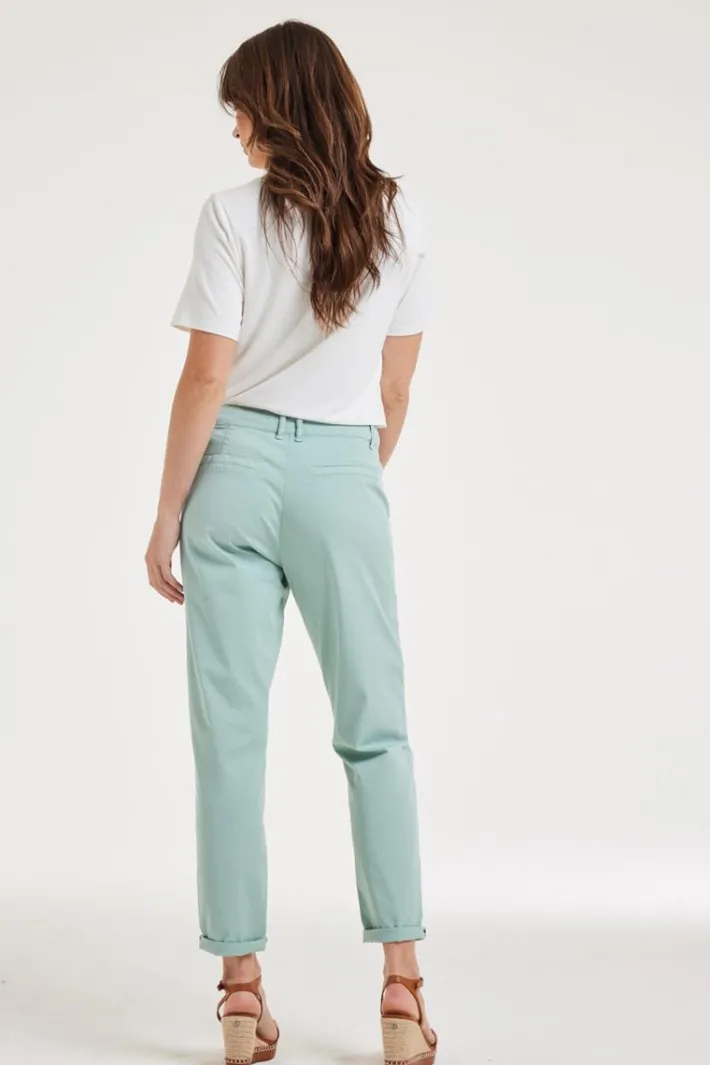 DiDi Pants Tyler Surf green- Lange Broeken