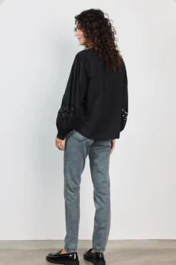 DiDi Pants Tyra Dark shadow grey- Lange Broeken