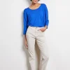 DiDi 5 pockets pants Tina in Feather grey- Lange Broeken