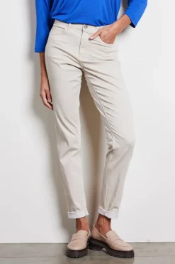 DiDi 5 pockets pants Tina in Feather grey- Lange Broeken