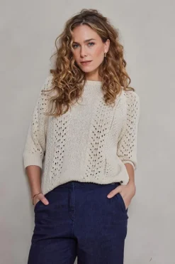 DiDi Pullover Cannes Ecru- Truien & Vesten