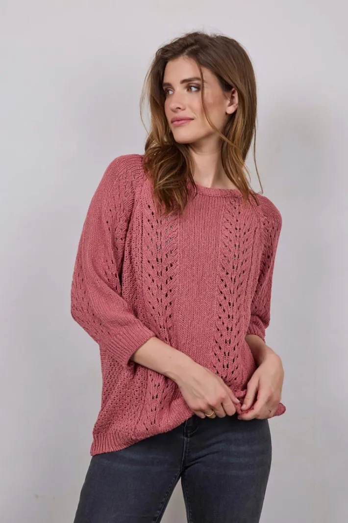 DiDi Pullover Cannes Holly berry rose- Truien & Vesten