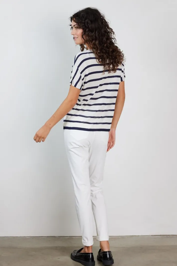 DiDi Pullover Tonia Blue Stripe- Truien & Vesten
