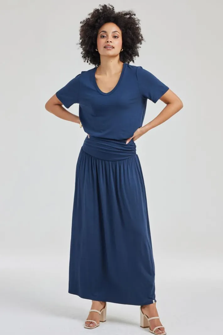 DiDi Skirt Calista in Dark blue- Basics | Rokken