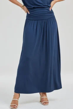 DiDi Skirt Calista in Dark blue- Basics | Rokken