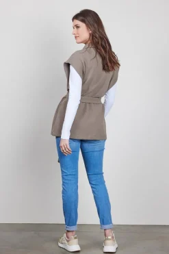 DiDi Sleeveless vest Diam in fallen rock- Truien & Vesten
