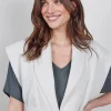 DiDi Sleeveless vest Diam in light silver- Truien & Vesten