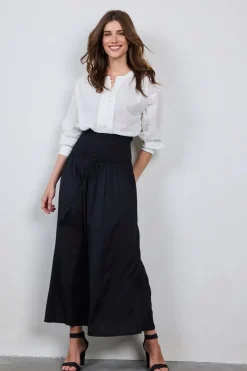 DiDi Smocked skirt Magic in black- Rokken