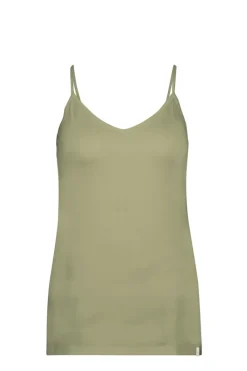 DiDi Spaghetti V singlet in Aloe green- Basics | T-shirts & Tops
