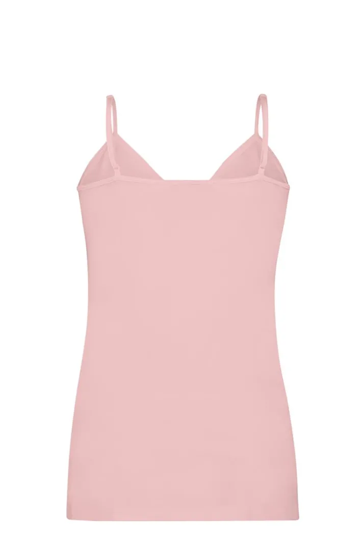 DiDi Spaghetti V singlet in bridal roze- Basics | T-shirts & Tops
