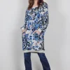 DiDi Sweat dress Lou, light silver met Flora Fantasy print- Sweaters | Truien & Vesten