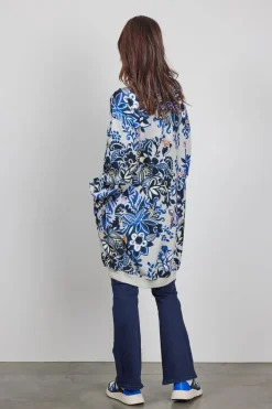 DiDi Sweat dress Lou, light silver met Flora Fantasy print- Sweaters | Truien & Vesten