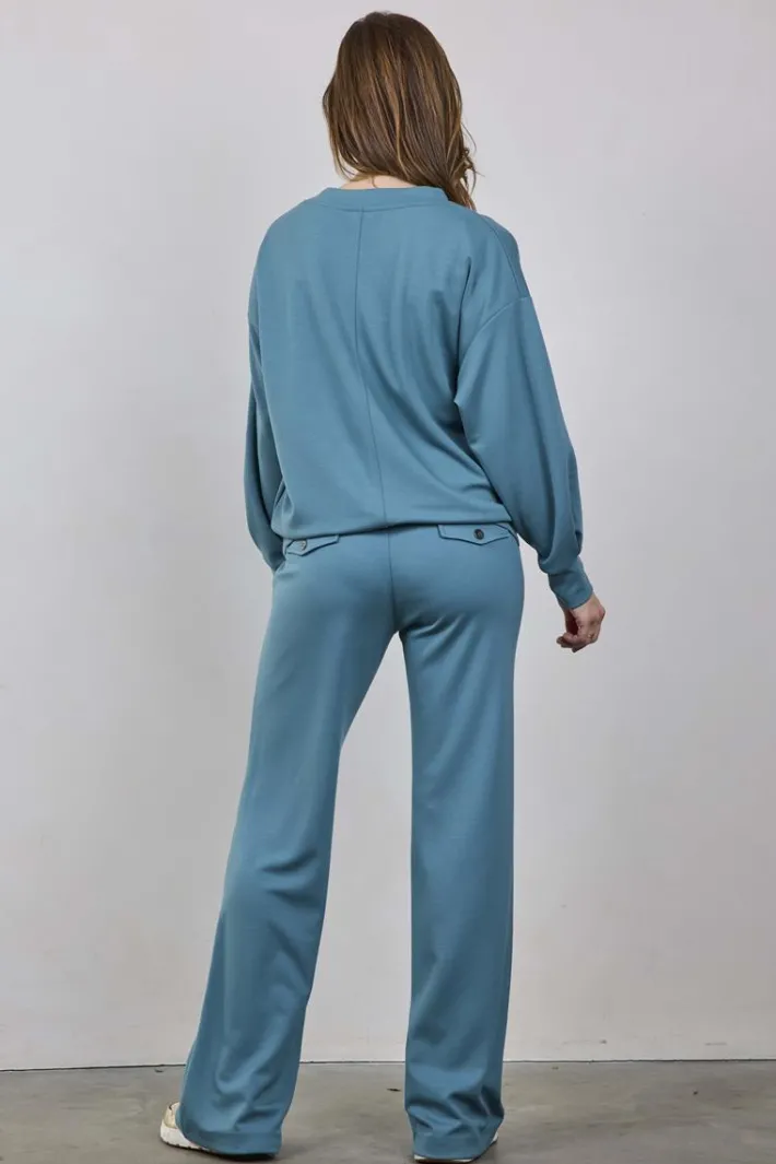 DiDi Sweater Tamsin Atlantic green- Truien & Vesten | Sweaters