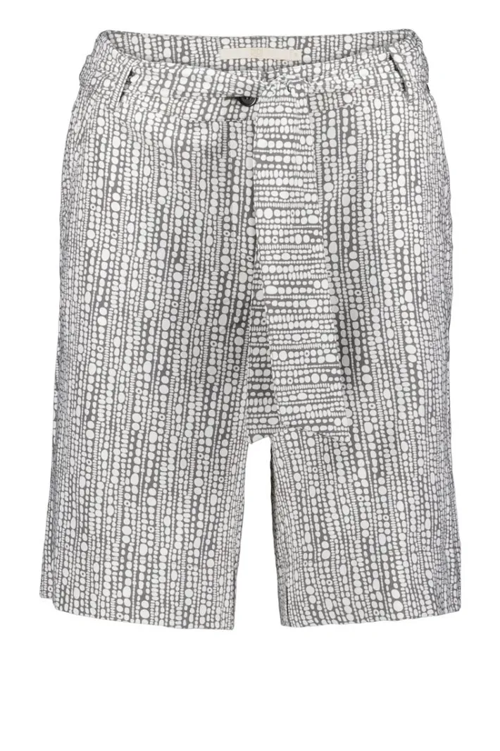 DiDi Travel bermuda Urban in Darkshadow with dots in a row print- Travel | Korte Broeken