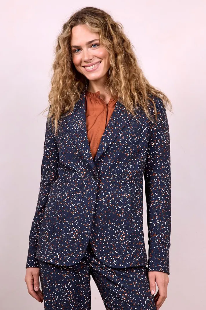 DiDi Travel Blazer Moto print Darkblue Stone print- Jassen | Travel