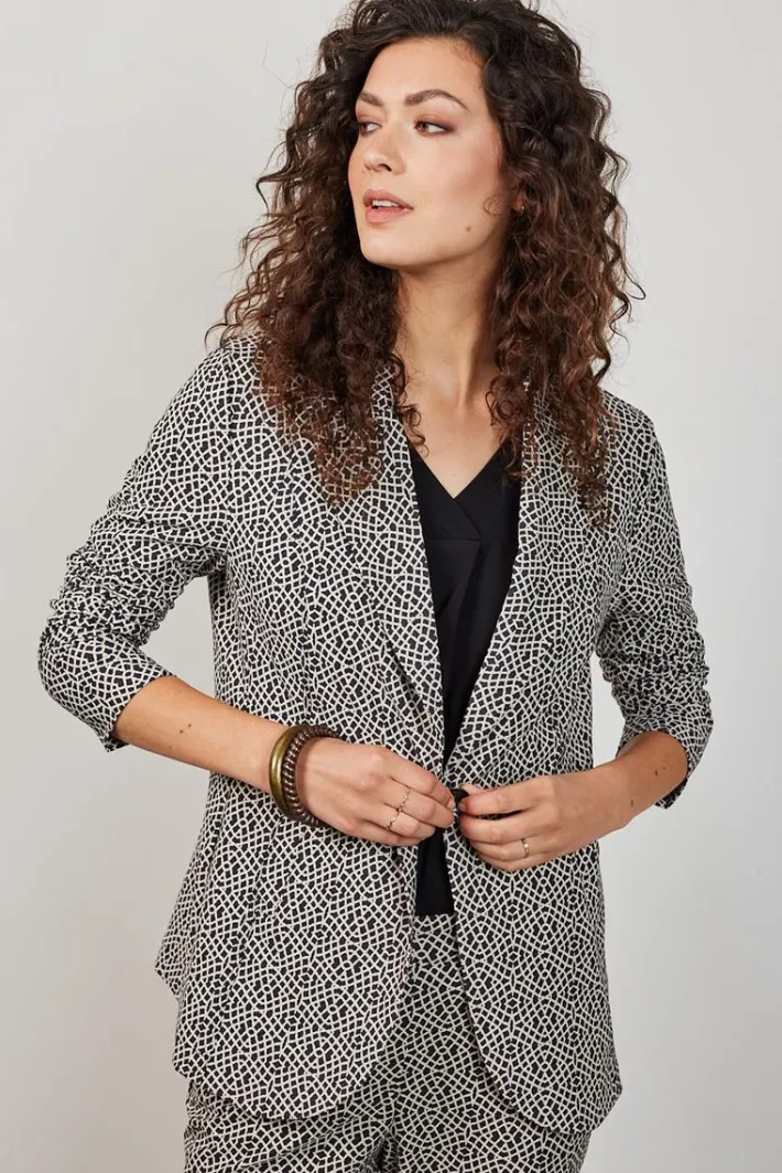 DiDi Travel Blazer Moto print Black with Cycle print- Jassen | Travel
