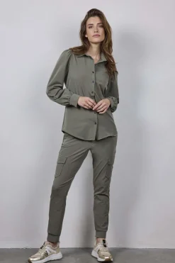 DiDi Travel blouse Culture in Dusty olive- Travel | Blouses