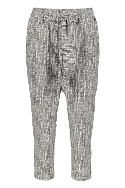 DiDi Travel capri Journal in Dark shadow with offwhite Dots in a row print- Travel | Korte Broeken