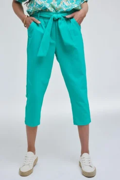 DiDi Travel capri Journal in Peacock green- Travel | Korte Broeken