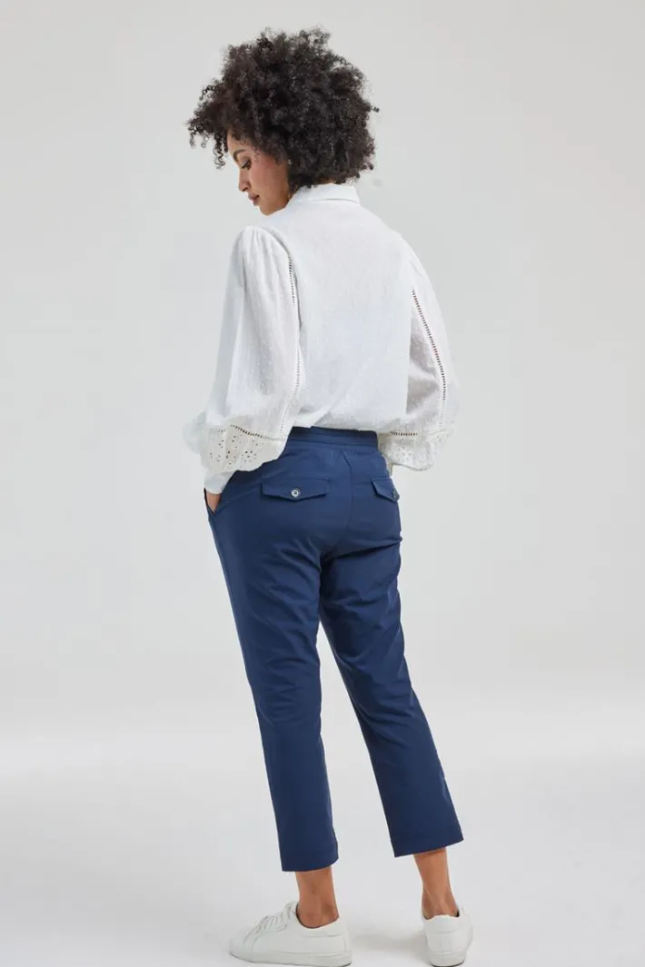 DiDi Travel capri Ryder Dark blue- Travel | Korte Broeken