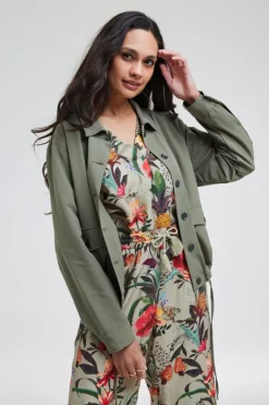 DiDi Travel jacket Mace in Dusty olive- Jassen | Travel
