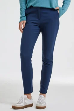 DiDi Travel pants Checkin in dark blue- Travel | Lange Broeken