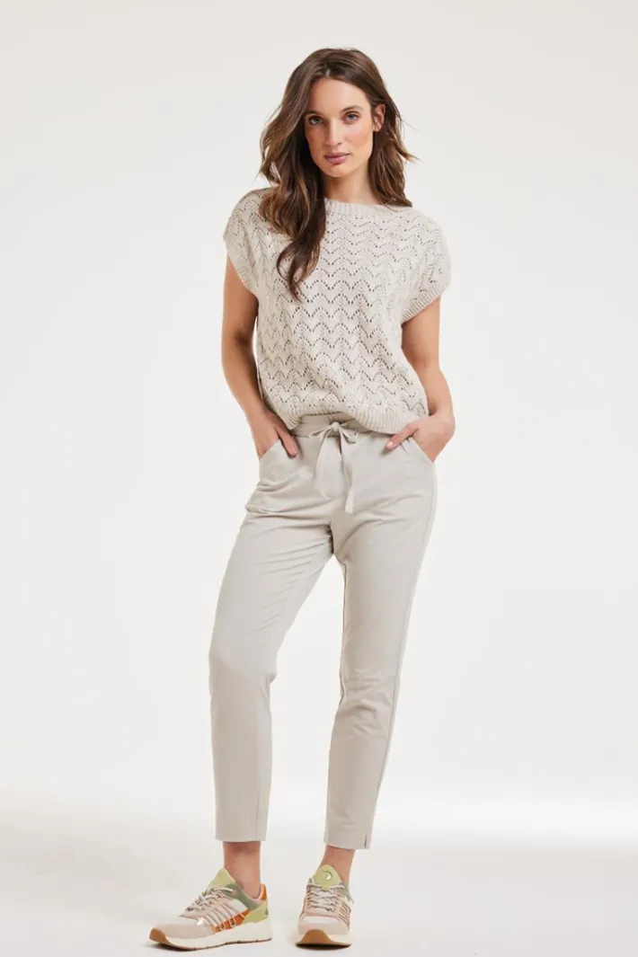 DiDi Travel pants Dakota Feather grey- Travel | Lange Broeken