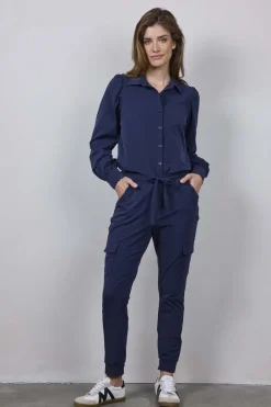 DiDi Travel pants Dash in Dark navy- Travel | Lange Broeken