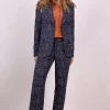 DiDi Travel pants Explore print Darkblue Stone print- Travel | Lange Broeken