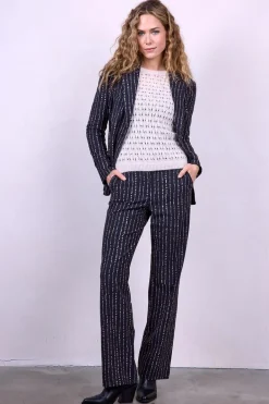 DiDi Travel pants Explore print Black Riga print- Travel | Lange Broeken