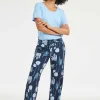 DiDi Travel pants Falcon print Darkblue Ambiance print- Travel | Lange Broeken
