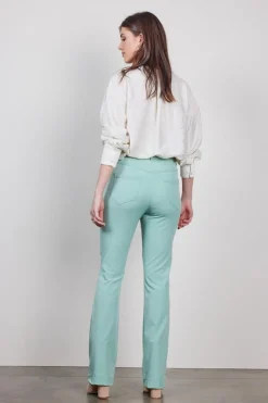 DiDi Travel pants Paseo in Granite green- Travel | Lange Broeken