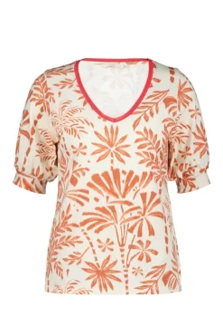 DiDi T-shirt Auri Ecru Palmer print- T-shirts & Tops
