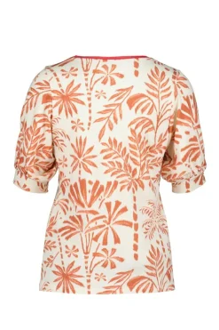 DiDi T-shirt Auri Ecru Palmer print- T-shirts & Tops