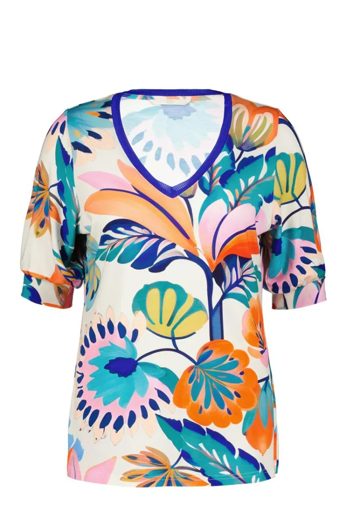 DiDi T-shirt Auri Offwhite Tropicalia print- T-shirts & Tops