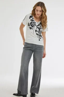 DiDi T-shirt Bouquet panel- T-shirts & Tops