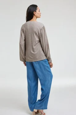 DiDi T-shirt Britt Sand Pure print- T-shirts & Tops