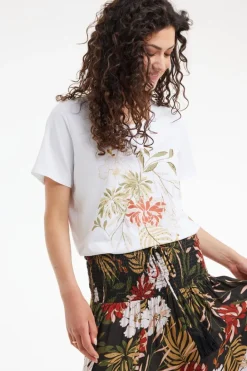 DiDi T-shirt Celeb White Jungle panel- T-shirts & Tops