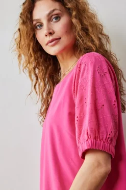 DiDi T-shirt Emmy in Raspberry pink- T-shirts & Tops