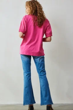 DiDi T-shirt Emmy in Raspberry pink- T-shirts & Tops