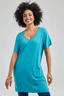 DiDi T-shirt Isa in Dark turquoise- Basics | T-shirts & Tops