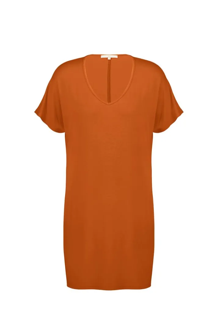 DiDi T-shirt Isa in Ginger brown- Basics | T-shirts & Tops