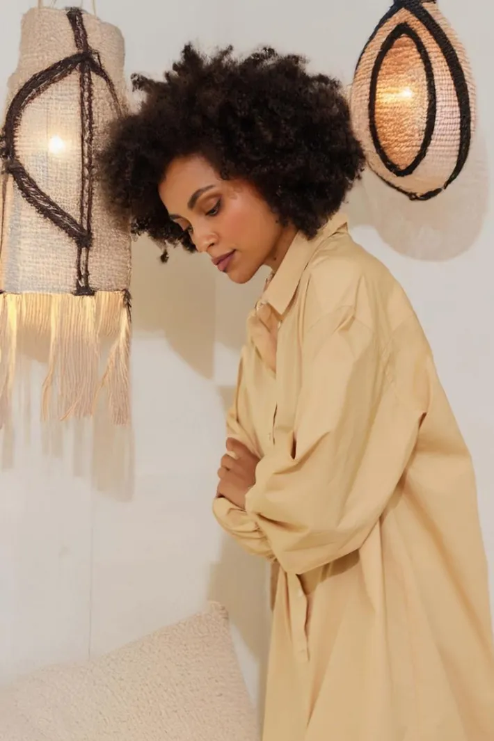 DiDi Tunic Antibes Tan brown- Jurken & Tunieken