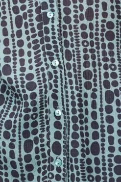 DiDi Tunic Chill in granite green with dots in a row print- Jurken & Tunieken