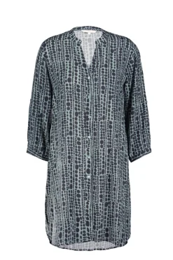 DiDi Tunic Chill in granite green with dots in a row print- Jurken & Tunieken